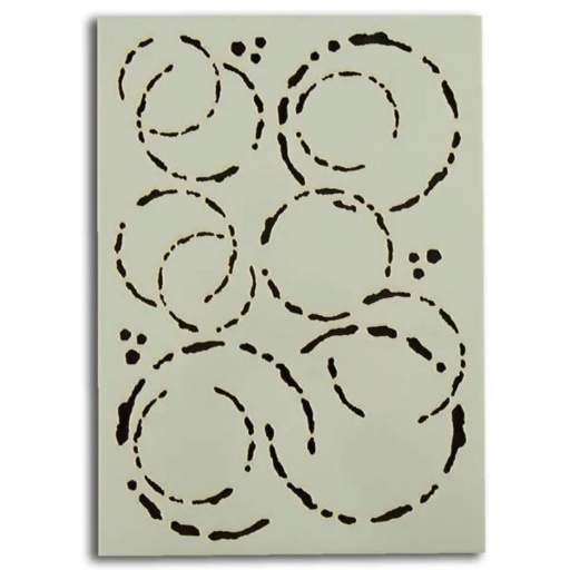 Stencil - Dirty Circles (8x5 inch)